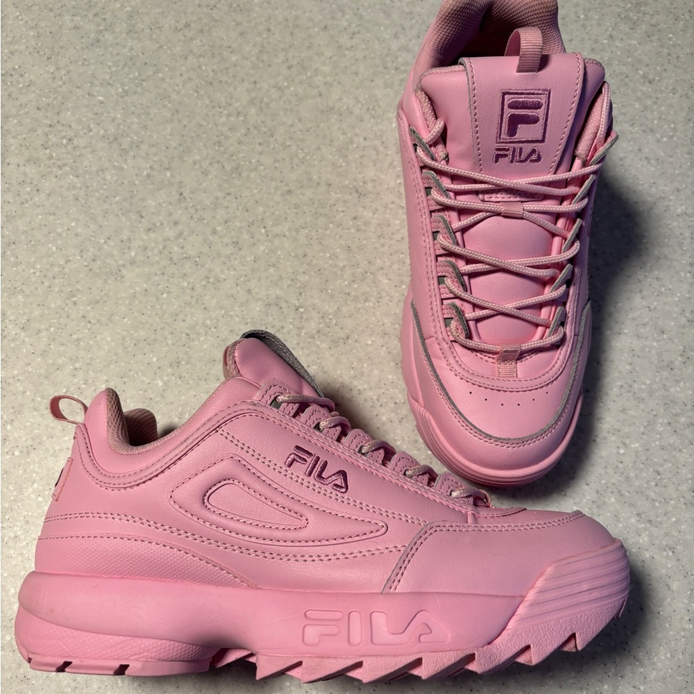 Pink Women’s Fila Disruptor- Size 10